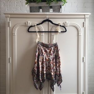 American Eagle Cream Floral Top